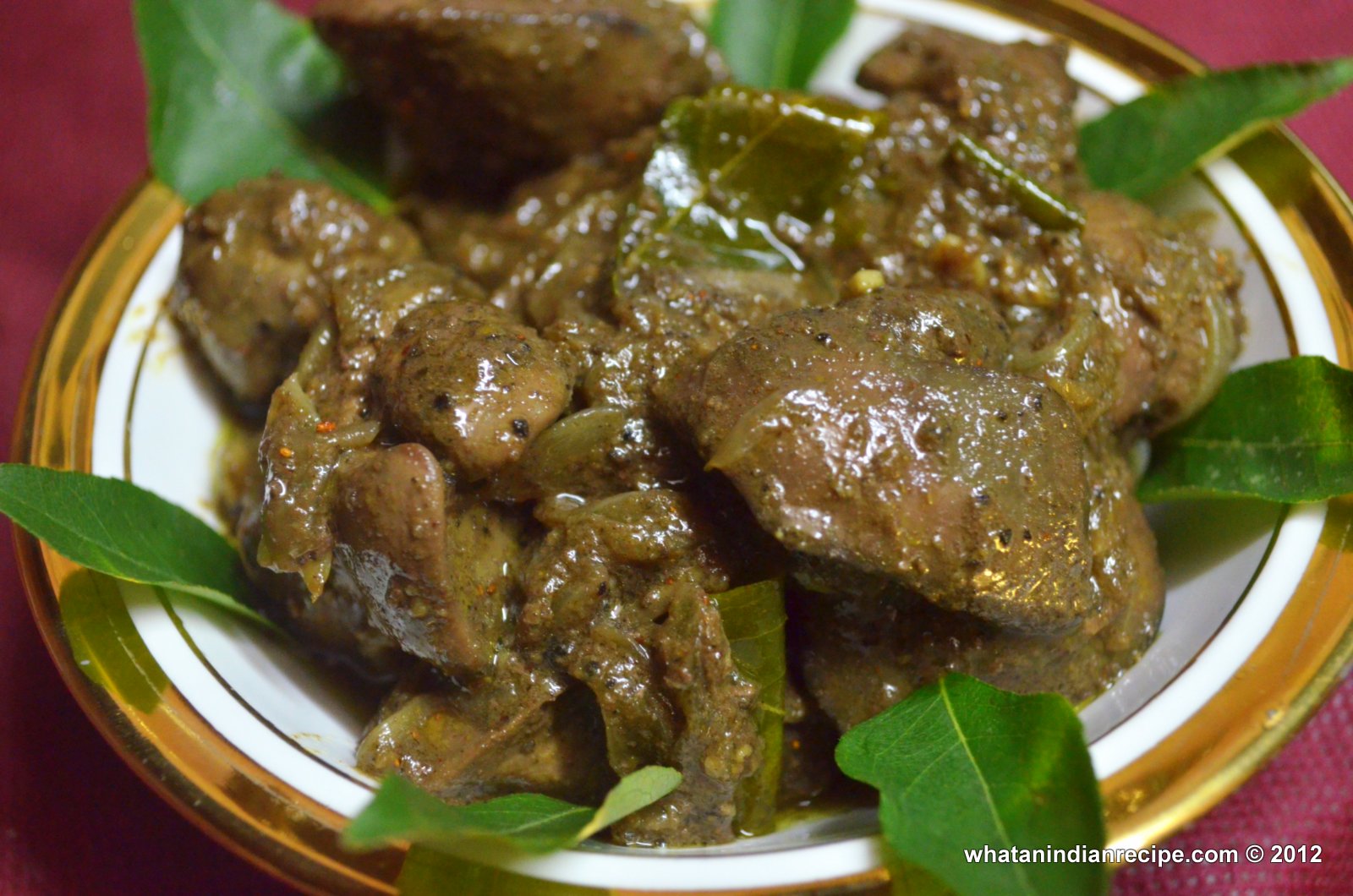 Chicken Liver Pepper Curry Recipe