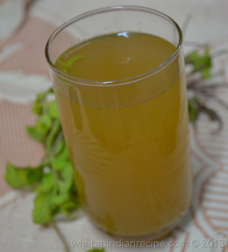 Ginger Pudina Sharbat Recipe